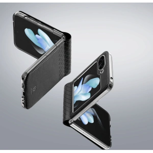 Kup Etui Samsung Galaxy Z Flip 5 5G kožené s klopou peněženka pouzdro na zadní stranu Dux Ducis Bril černé - DDS1800 - {ean13} - Sklep Home Screen