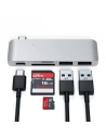 Kup Satechi Hub Typ-C USB-Pass-Through für mobile Geräte USB-C 60W, 2x USB-A, micro/SD-Kartenleser silber - STH83 - {ean13} - Sklep Home Screen