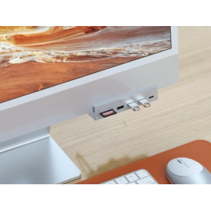 Kup Satechi Apple Apple Hub USB-C Klemme für iMac M1 2021 24 / iMac M1 27 2022 USB-C, 3x USB-A, micro/SD Kartenleser - STH84 - {ean13} - Sklep Home Screen