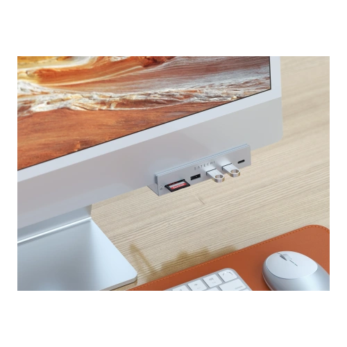 Kup Satechi Apple Apple Hub USB-C Klemme für iMac M1 2021 24 / iMac M1 27 2022 USB-C, 3x USB-A, micro/SD Kartenleser - STH84 - {ean13} - Sklep Home Screen