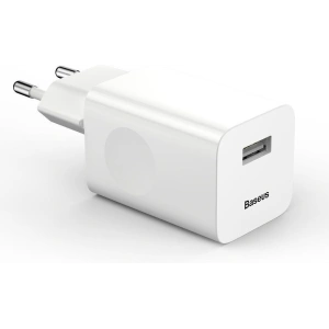 Kup Ładowarka sieciowa Baseus Charging Quick Charger USB 3.0 - biała - BSU162WHT - {ean13} - Sklep Home Screen