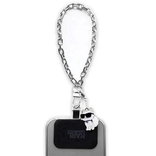 Buy Karl Lagerfeld KLUCHCSKPK Universal Hand Strap Choupette silver - KLD1614 - {ean13} - Home Screen Store Europe