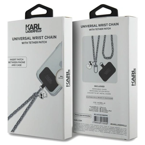 Buy Karl Lagerfeld KLUCHCSKPK Universal Hand Strap Choupette silver - KLD1614 - {ean13} - Home Screen Store Europe