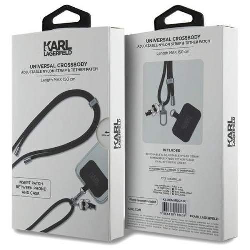 Kup Karl Lagerfeld Curea KLUCNMSCKIK Universal CBDY Cord negru - KLD1616 - {ean13} - Sklep Home Screen