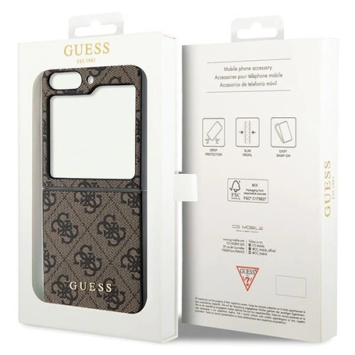Kup Etui Guess GUHCZF5GF4GBR Samsung Galaxy Z Flip 5 hardcase 4G Charms Collection brązowy - GUE2704 - {ean13} - Sklep Home Screen