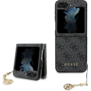 Kup Etui Guess GUHCZF5GF4GGR Samsung Galaxy Z Flip 5 hardcase 4G Charms Collection šedá - GUE2705 - {ean13} - Sklep Home Screen