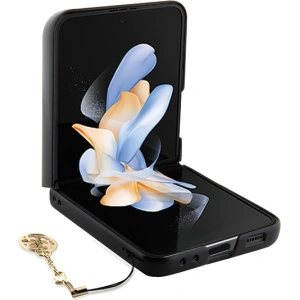 Guess Samsung Gehäuse GUHCZF5GF4GGR Galaxy Z Flip 5 Hartschalengehäuse 4G Charms Kollektion grau