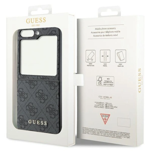 Kup Etui Guess GUHCZF5GF4GGR Samsung Galaxy Z Flip 5 hardcase 4G Charms Collection šedá - GUE2705 - {ean13} - Sklep Home Screen