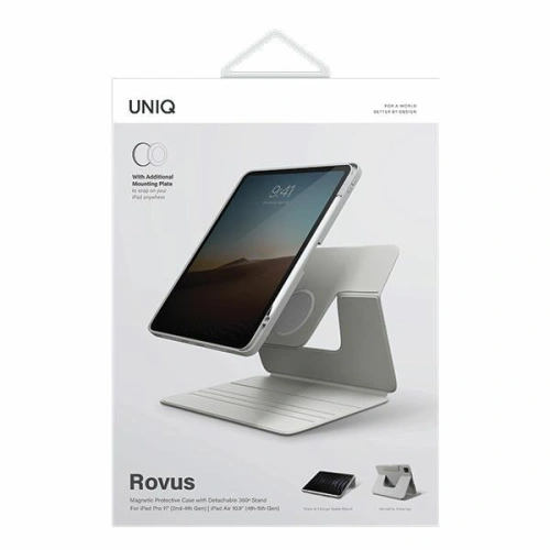 Kup Apple UNIQ Rovus Case iPad Air 10.9 2020/2022 (4. und 5. Generation) / iPad Pro 11 2021/2022 (3. und 4. Generation) / iPad Air 11 2024 (6. Generation) Magnetic Case grau - UNIQ924 - {ean13} - Sklep Home Screen