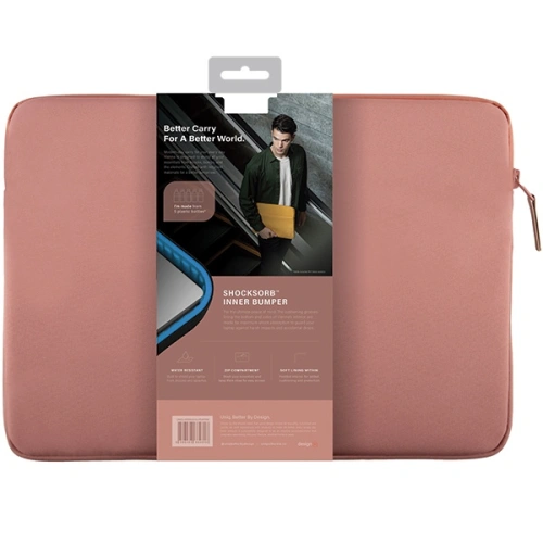 Buy UNIQ Vienna laptop Sleeve 14 inch Waterproof RPET peach pink - UNIQ927 - {ean13} - Home Screen Store Europe