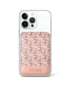 Kapsa na karty Guess Peněženka Slot na karty GUWMSHGCFSEP MagSafe GCube pruhovaná růžová/pink