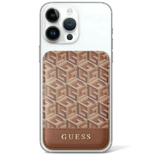 Kup Kártyatartó Guess Wallet Card Slot GUWMSHGCFSEW MagSafe GCube csík barna/brown - GUE2710 - {ean13} - Sklep Home Screen