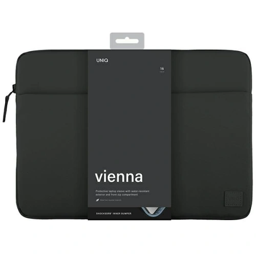 Kup Etui UNIQ Vienna na laptop 16 palců Voděodolné RPET černé/černá půlnoc - UNIQ930 - {ean13} - Sklep Home Screen