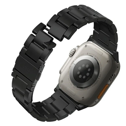 Kup UNIQ Osta Apple Watch 4/5/6/7/SE/8/9/Ultra 44/45/49mm Edelstahl schwarz/mittleres Schwarz - UNIQ931 - {ean13} - Sklep Home Screen