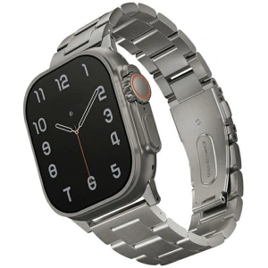Kup UNIQ Osta Apple Watch 4/5/6/7/SE/8/9/Ultra 44/45/49mm Edelstahl silber/titanium silver - UNIQ932 - {ean13} - Sklep Home Screen