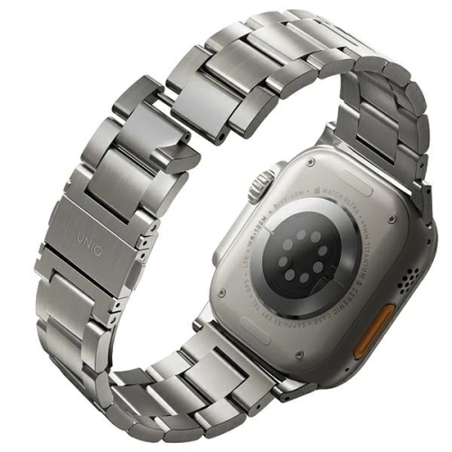 Kup Páska UNIQ Osta Apple Watch 4/5/6/7/SE/8/9/Ultra 44/45/49mm nerezová ocel stříbrná/titanium silver - UNIQ932 - {ean13} - Sklep Home Screen