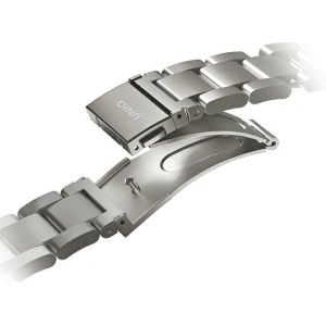 UNIQ Osta strap Apple Watch 4/5/6/7/SE/8/9/Ultra 44/45/49mm Stainless Steel silver/titanium silver