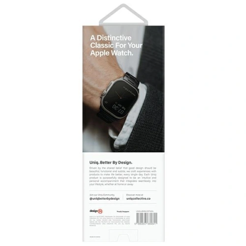Kup Páska UNIQ Osta Apple Watch 4/5/6/7/SE/8/9/Ultra 44/45/49mm nerezová ocel stříbrná/titanium silver - UNIQ932 - {ean13} - Sklep Home Screen