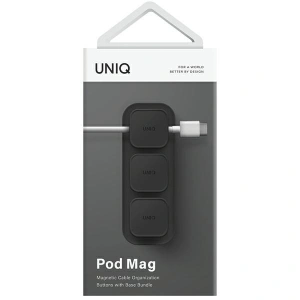 Kup UNIQ Pod Mag organizator de cabluri + bază gri închis / cărbune gri închis - UNIQ933 - {ean13} - Sklep Home Screen