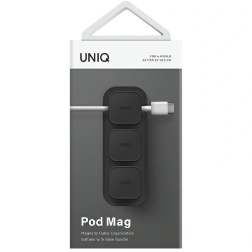 Kup Organizér UNIQ Pod Mag do kabelů + základna tmavě šedá/charcoal - UNIQ933 - {ean13} - Sklep Home Screen