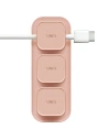 Organizátor UNIQ Pod Mag do kabelů + základna růžová/blush pink