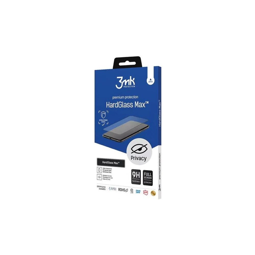 Szkło hartowane 3MK HardGlass Max Privacy Apple iPhone 15 czarne