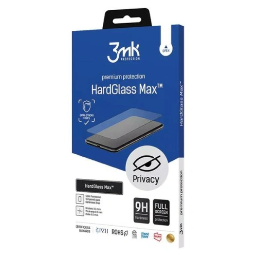 Kup 3MK Apple Gehärtetes Glas HardGlass Max Datenschutz iPhone 15 Pro Max schwarz - 3MK5132 - {ean13} - Sklep Home Screen
