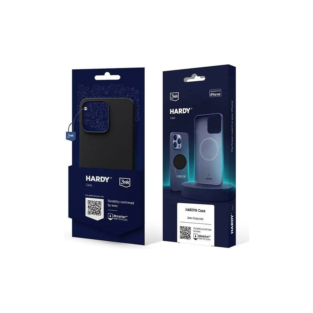 Etui 3MK Hardy Case Apple iPhone 15 MagSafe grafitowy/graphite