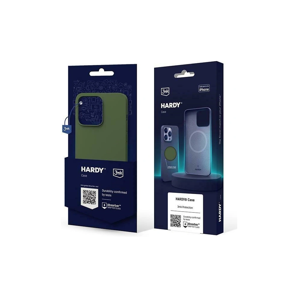 Etui 3MK Hardy Case Apple iPhone 15 Plus / 14 Plus MagSafe zielony/alpine green
