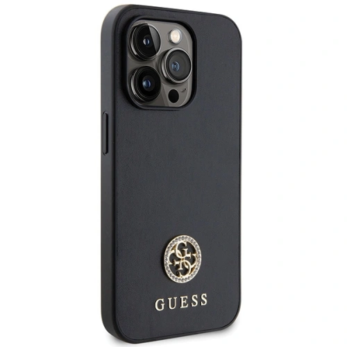 Kup Guess Apple Tasche GUHCP14XPS4DGPK iPhone 14 Pro Max Hartschale Strass Metall Logo schwarz/schwarz - GUE2714 - {ean13} - Sklep Home Screen