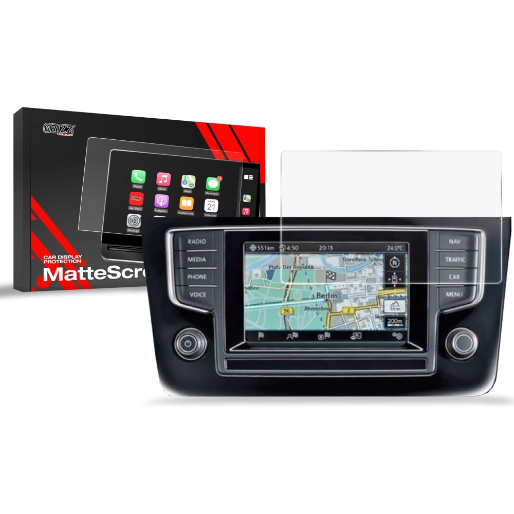 Folia matowa GrizzGlass CarDisplay Protection do Volkswagen Golf 6 Discover Media 1 gen, 2013-2015