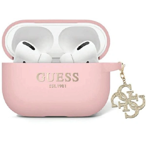 Kup Guess Apple Hülle GUAP2LECG4P AirPods Pro 2 Abdeckung Liquid Silicone Glitter Triangle Charm rosa/rosa - GUE2718 - {ean13} - Sklep Home Screen