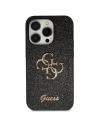 Guess Apple Tasche GUHCN61HG4SGK iPhone 11/XR Hartschale Glitter Script Big 4G schwarz/schwarz