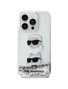 Etui Karl Lagerfeld KLHCN61LDHKCNS Apple iPhone 11/XR hardcase Liquid Glitter srebrny/silver