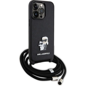 Kup Etui Karl Lagerfeld KLHCP13LSAKCPSK Apple iPhone 13/13 Pro hardcase Crossbody Saffiano Metal Pin czarny/black - KLD1618 - {ean13} - Sklep Home Screen