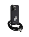 Kup Etui Karl Lagerfeld KLHCP13LSAKCPSK Apple iPhone 13/13 Pro kemény tok Crossbody Saffiano Metal Pin fekete/black - KLD1618 - {ean13} - Sklep Home Screen