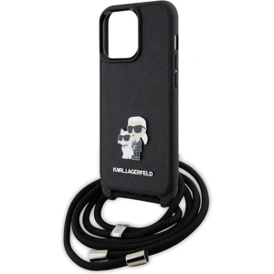 Kup Etui Karl Lagerfeld KLHCP13LSAKCPSK Apple iPhone 13/13 Pro hardcase Crossbody Saffiano Metal Pin czarny/black - KLD1618 - {ean13} - Sklep Home Screen
