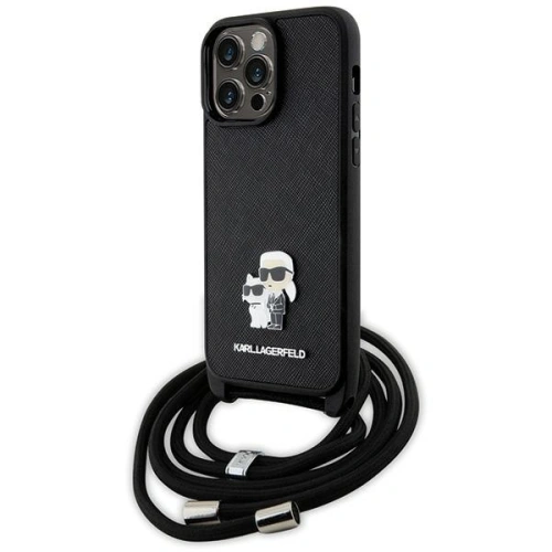 Kup Etui Karl Lagerfeld KLHCP13XSAKCPSK Apple iPhone 13 Pro Max hardcase Crossbody Saffiano Metal Pin černý/black - KLD1619 - {ean13} - Sklep Home Screen