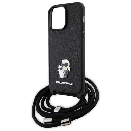 Kup Etui Karl Lagerfeld KLHCP13XSAKCPSK Apple iPhone 13 Pro Max hardcase Crossbody Saffiano Metal Pin černý/black - KLD1619 - {ean13} - Sklep Home Screen