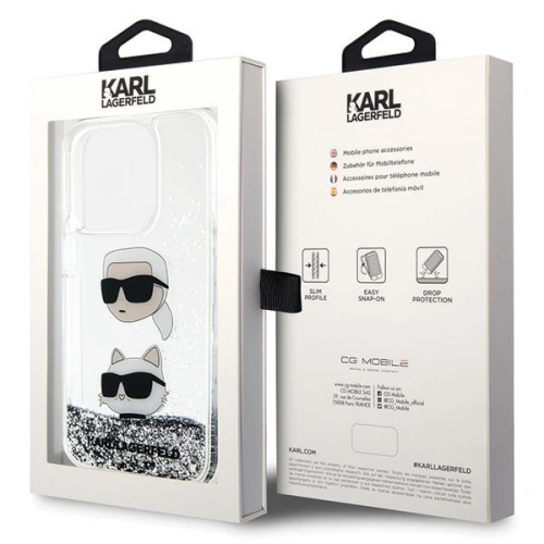Kup Karl Lagerfeld Apple Carcasă KLHCP14LLDHKCNS iPhone 14 Pro hardcase Liquid Glitter argintiu/argintiu - KLD1620 - {ean13} - Sklep Home Screen
