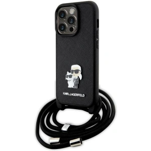 Kup Etui Karl Lagerfeld KLHCP14LSAKCPSK Apple iPhone 14 Pro hardcase Crossbody Saffiano Metal czarny/black - KLD1621 - {ean13} - Sklep Home Screen