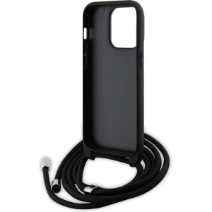 Etui Karl Lagerfeld KLHCP14LSAKCPSK Apple iPhone 14 Pro hardcase Crossbody Saffiano Metal czarny/black