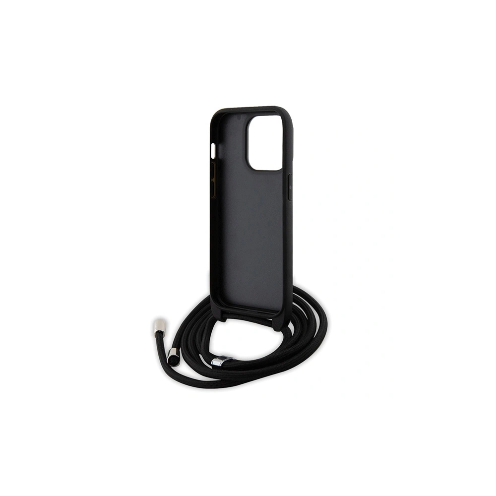 Etui Karl Lagerfeld KLHCP14LSAKCPSK Apple iPhone 14 Pro hardcase Crossbody Saffiano Metal czarny/black