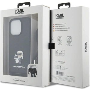 Etui Karl Lagerfeld KLHCP14LSAKCPSK Apple iPhone 14 Pro hardcase Crossbody Saffiano Metal czarny/black