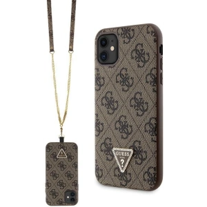 Kup Guess Apple Tasche GUHCN61P4TDSCPW iPhone 11/XR Hartschalenetui Crossbody 4G Metall Logo braun/braun - GUE2723 - {ean13} - Sklep Home Screen