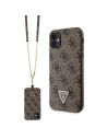Kup Guess Apple Tasche GUHCN61P4TDSCPW iPhone 11/XR Hartschalenetui Crossbody 4G Metall Logo braun/braun - GUE2723 - {ean13} - Sklep Home Screen