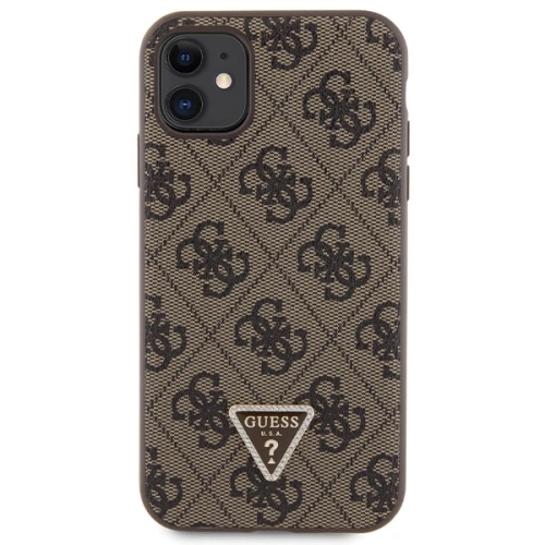 Kup Guess Apple Tasche GUHCN61P4TDSCPW iPhone 11/XR Hartschalenetui Crossbody 4G Metall Logo braun/braun - GUE2723 - {ean13} - Sklep Home Screen