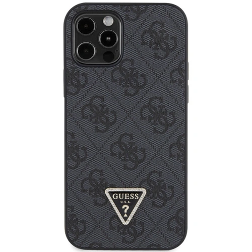Kup Guess Apple Tasche GUHCP12MP4TDSCPK iPhone 12/12 Pro Hartschale Crossbody 4G Metall Logo schwarz/schwarz - GUE2724 - {ean13} - Sklep Home Screen