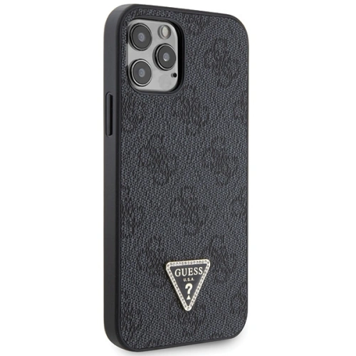 Kup Guess Apple Tasche GUHCP12MP4TDSCPK iPhone 12/12 Pro Hartschale Crossbody 4G Metall Logo schwarz/schwarz - GUE2724 - {ean13} - Sklep Home Screen