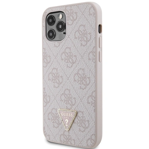 Kup Guess Apple Tasche GUHCP12MP4TDSCPP iPhone 12/12 Pro Hartschalenetui Crossbody 4G Metall Logo rosa/rosa - GUE2725 - {ean13} - Sklep Home Screen